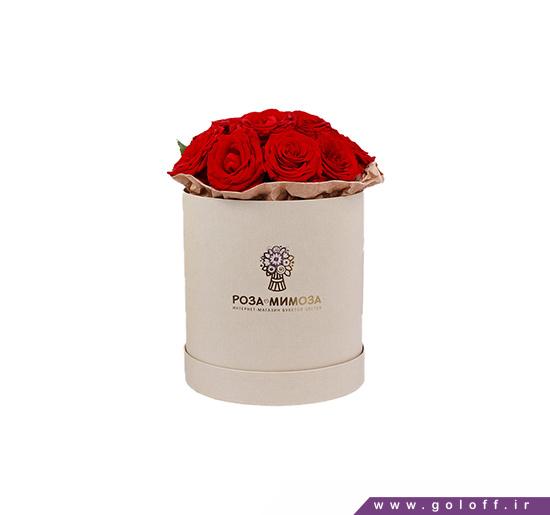 گل ولنتاین - جعبه گل رز قرمز امیلی - Emili | گل آف